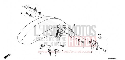 FRONT FENDER NSA700A8 de 2008